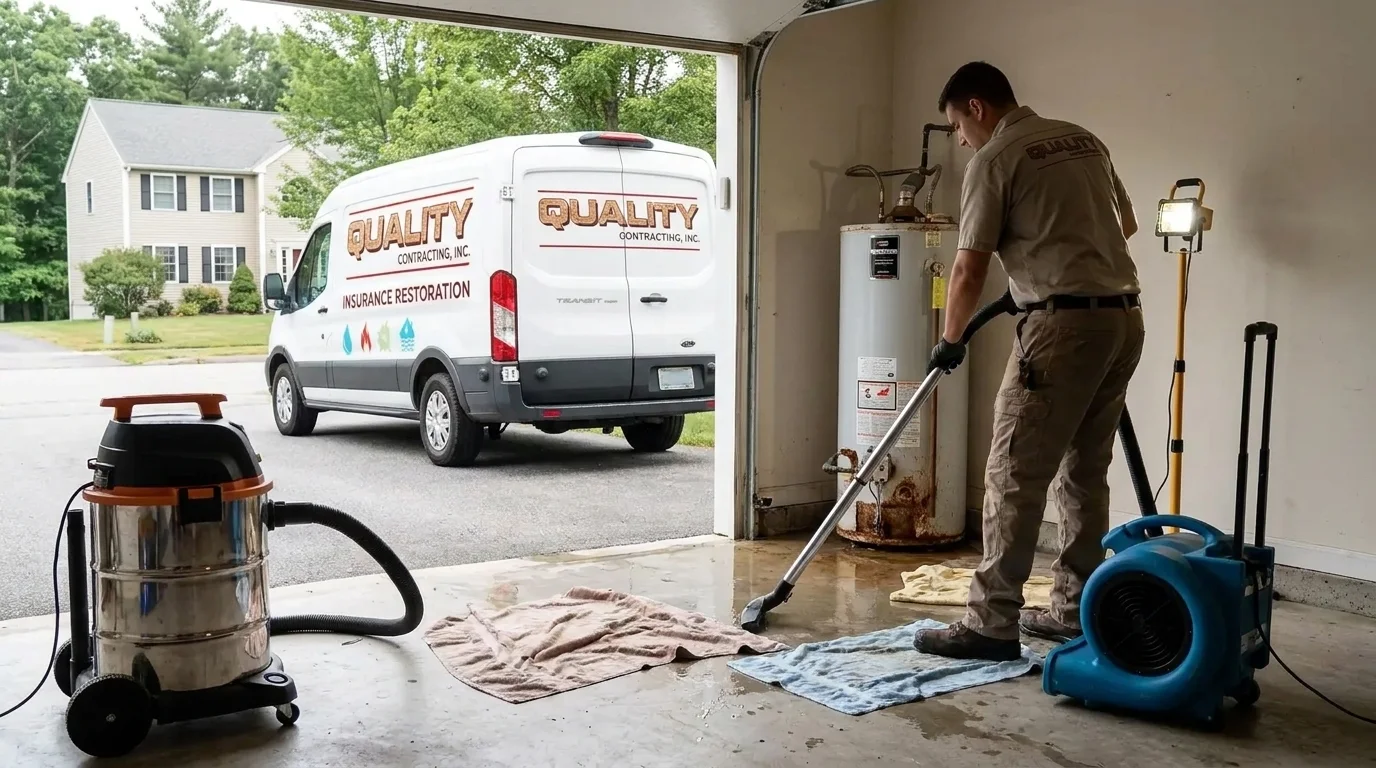 Emergency Water Heater Flood Cleanup in Auburn